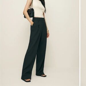 Reformation Black Alex Mid Rise Women's Pants